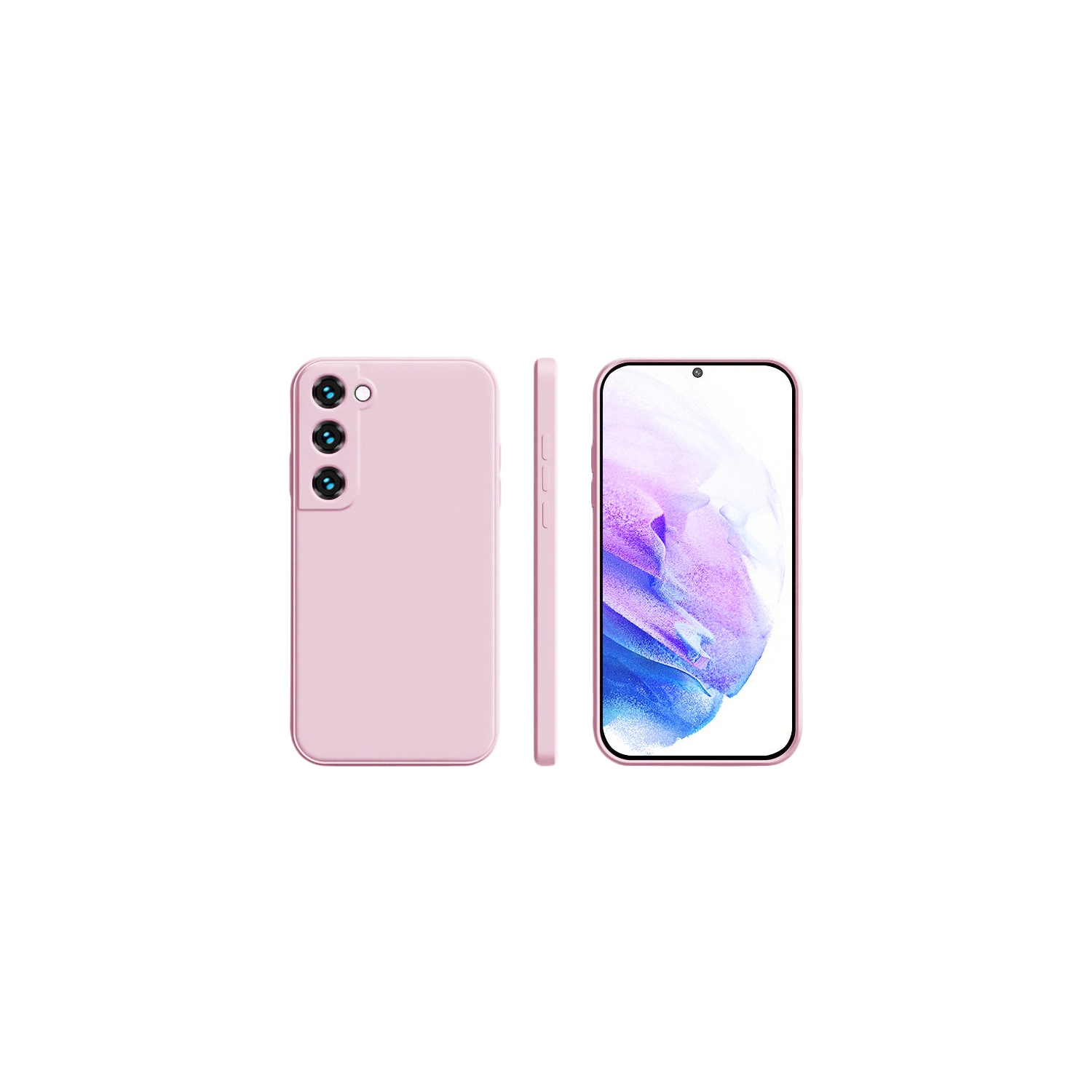 Étui souple rose mat de PANDACO pour Galaxy S21+ de Samsung