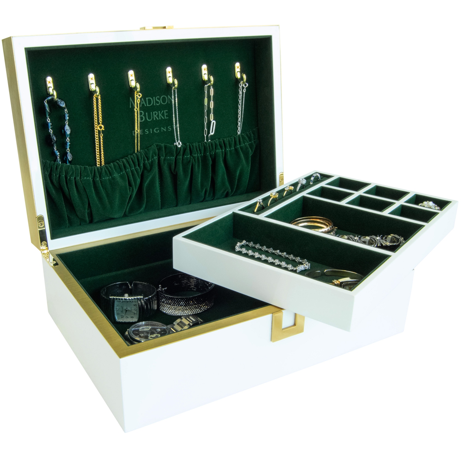 Mele and Co Madison Burke London Lacquer Jewellery Box