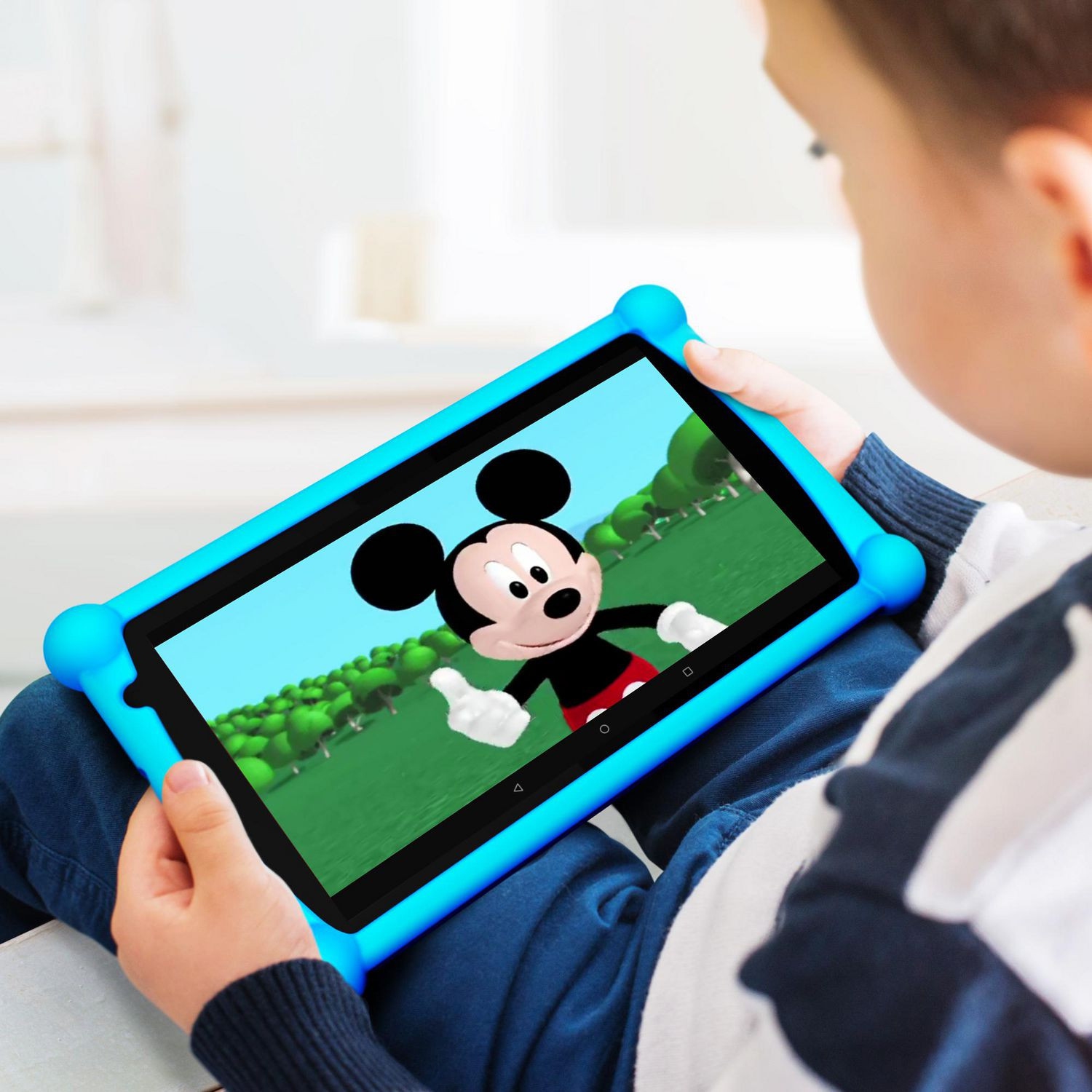 Ensemble tablette Android HD de 7 po Disney ST7160DBL Smartab de Remis à neuf avec écouteurs et étui protecteur bleu
