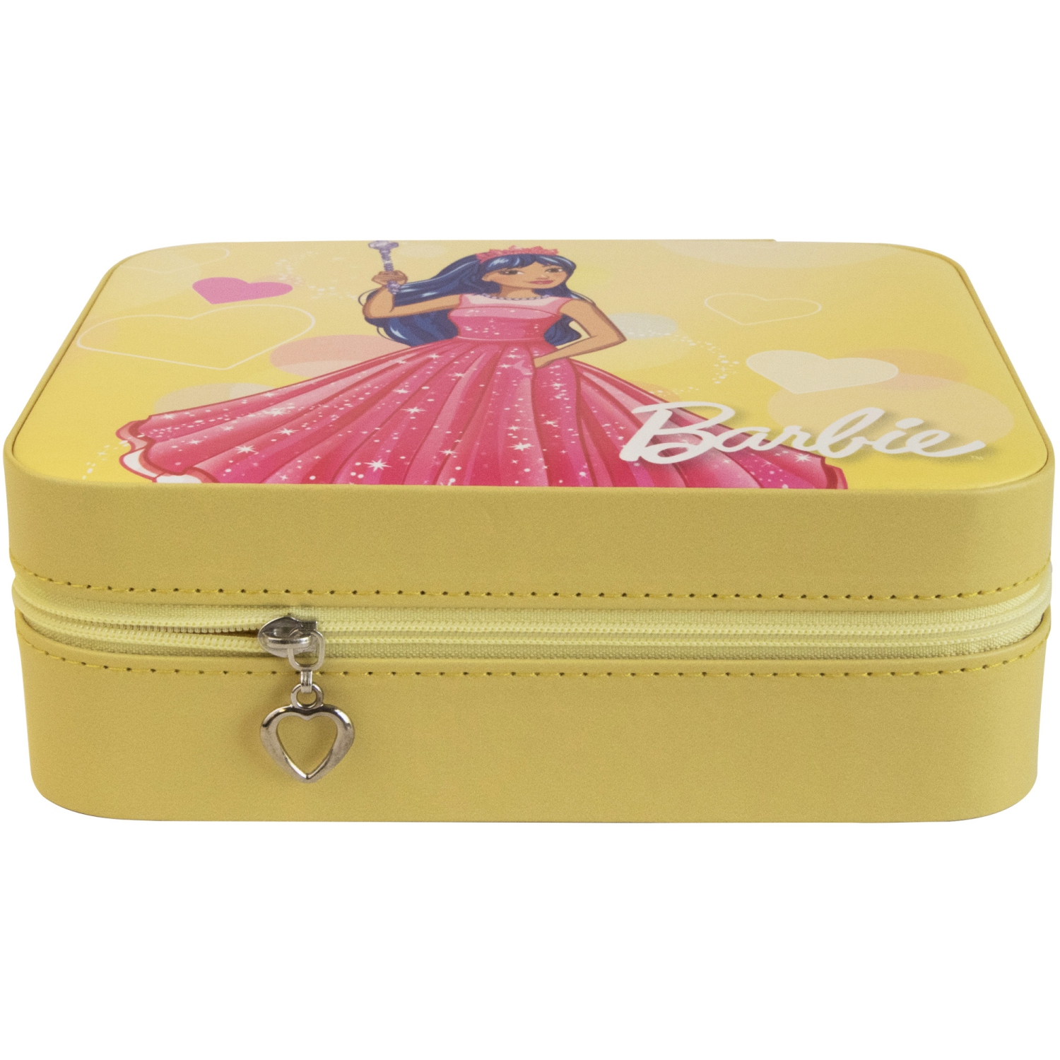 Coffret à bijoux de voyage en cuir végétalien Barbie Heart de Gunther Mele et Co