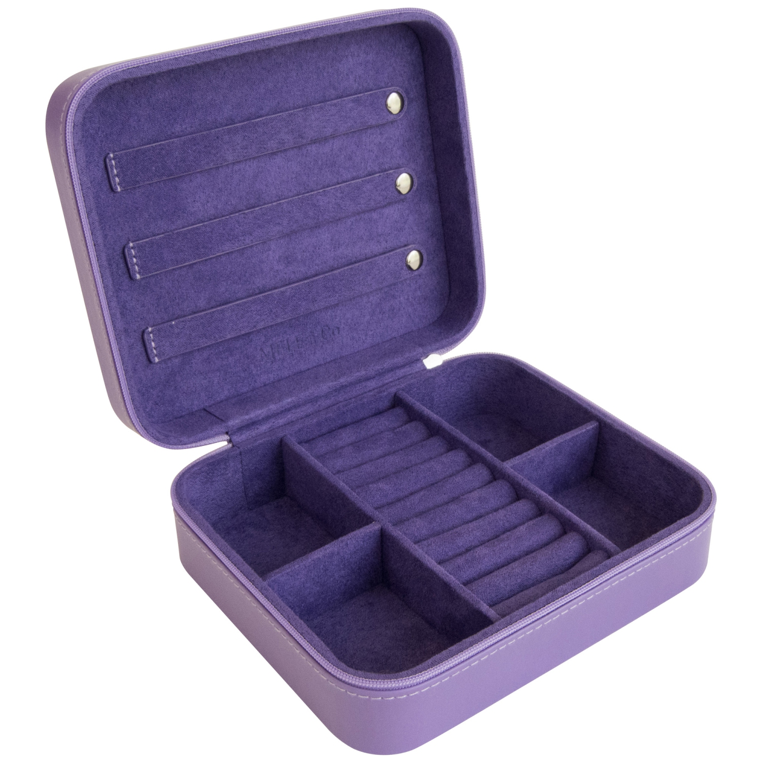 Coffret à bijoux de voyage en cuir végétalien Flower Barbie de Gunther Mele et Co