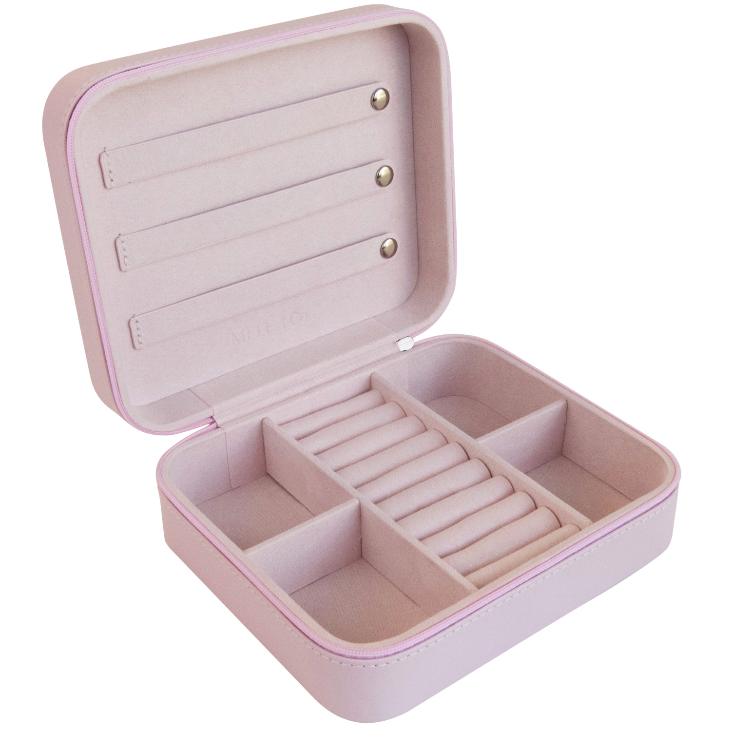 Coffret à bijoux de voyage en cuir végétalien Barbie besties de Gunther Mele et Co