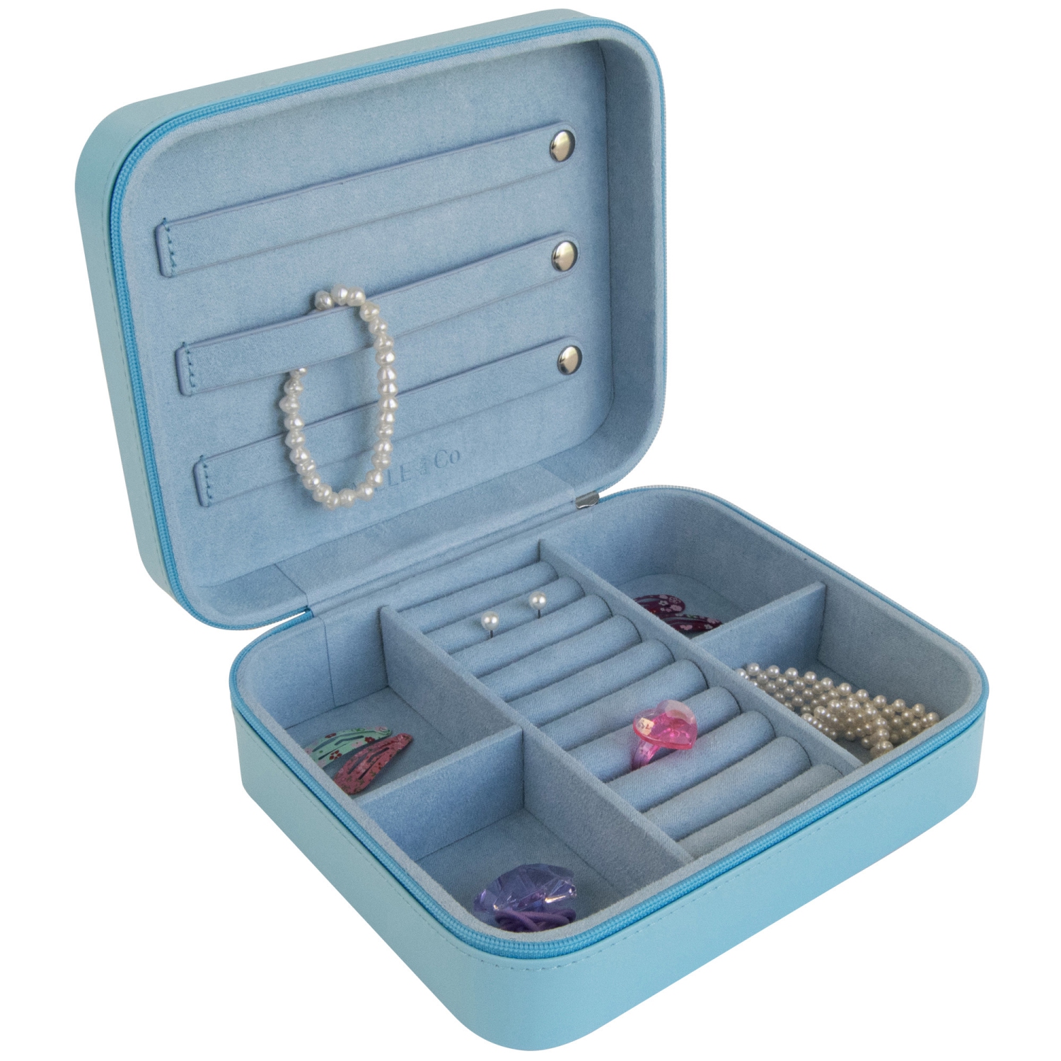 Coffret à bijoux de voyage en cuir végétalien papillon Barbie de Gunther Mele et Co