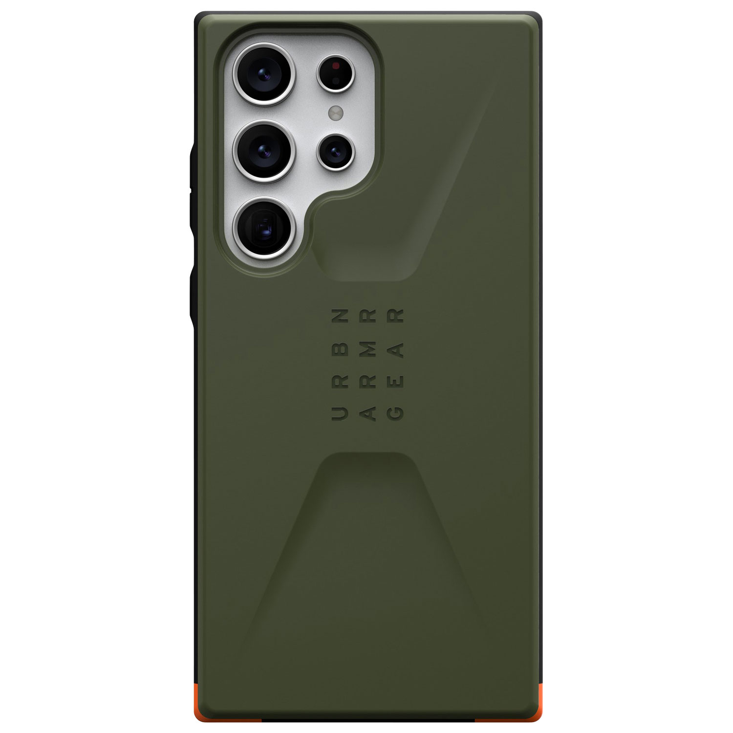 UAG Civilian Fitted Soft Shell Case for Galaxy S23 Ultra - Olive Drab (Green)