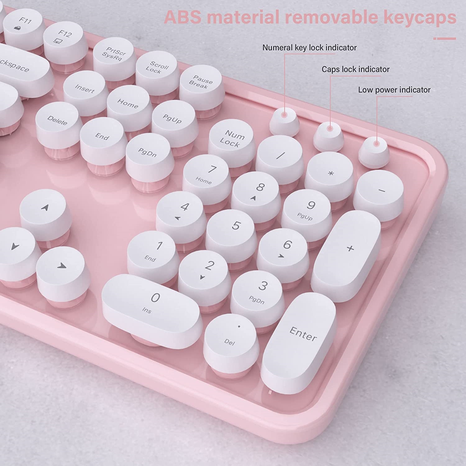 NIERBO 2.4G USB Ergonomic Wireless Keyboard and Mouse Combo for Computer, Laptop, PC Desktops