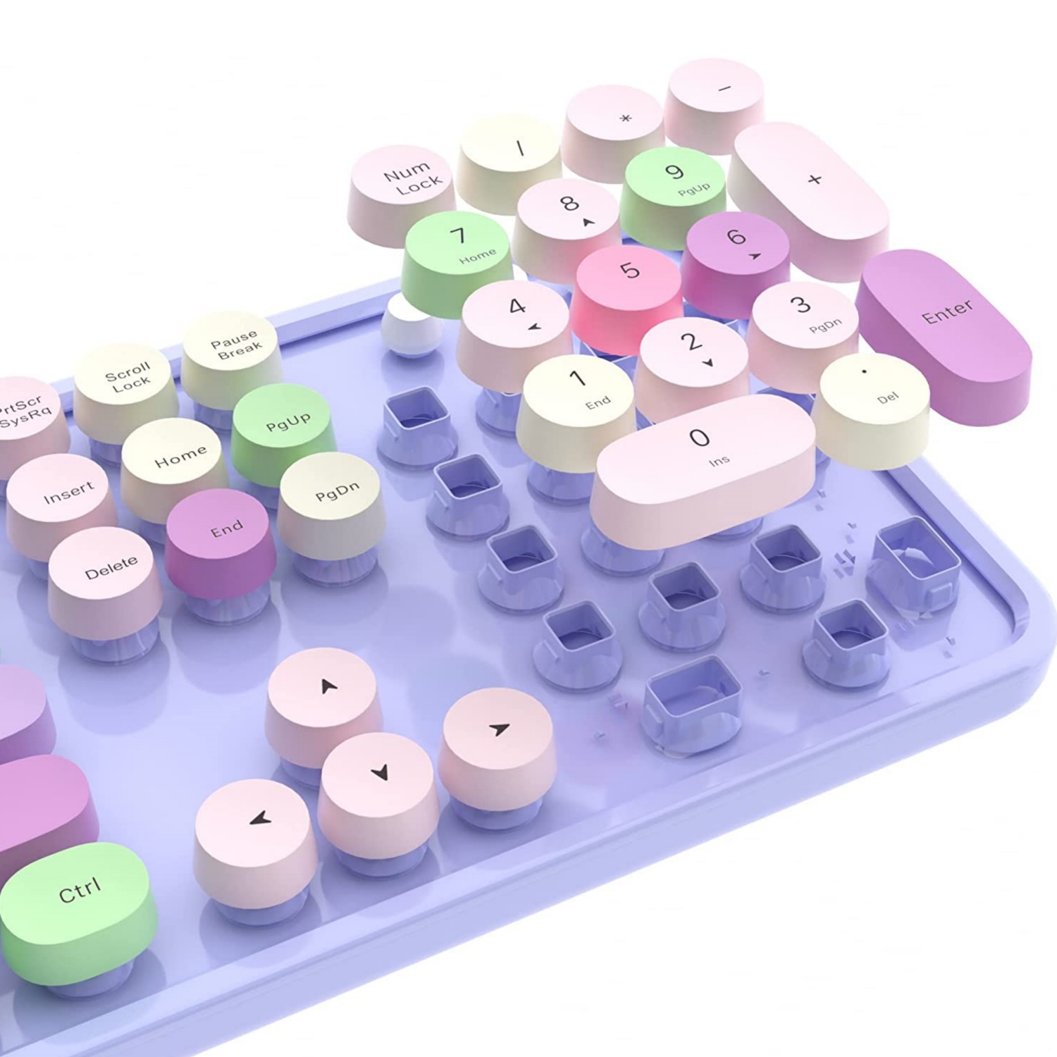 NIERBO 2.4G USB Ergonomic Wireless Keyboard and Mouse Combo for Computer, Laptop, PC Desktops