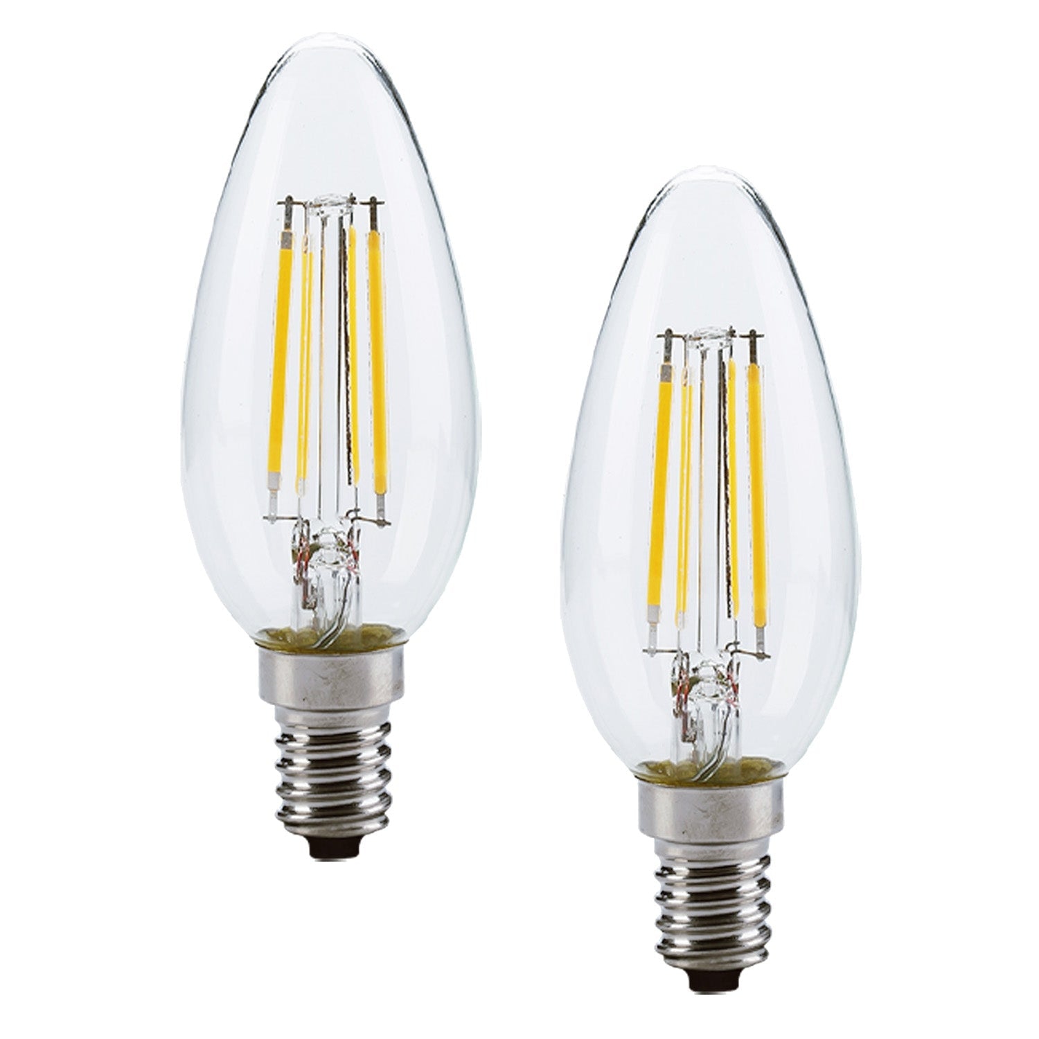 Xtricity – Ensemble de 2 ampoules à DEL écoénergétiques, intensité réglable, type C, 4,5&nbsp;W, 3000K blanc doux