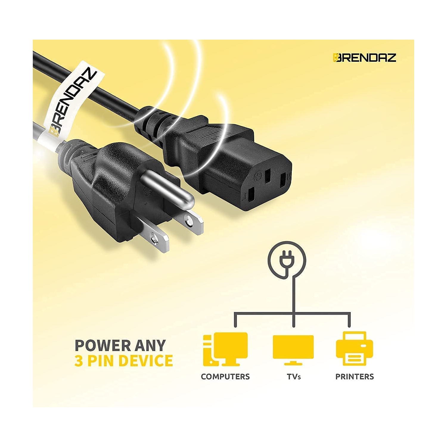 Compatible avec les imprimantes de HP; Cordon d'alimentation pour LaserJet Pro M15w, LaserJet Pro M404n et LaserJet Pro M29w laser