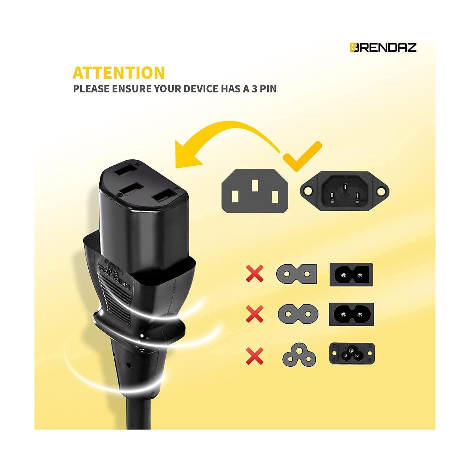 Compatible avec les imprimantes de HP; Cordon d'alimentation pour LaserJet Pro M15w, LaserJet Pro M404n et LaserJet Pro M29w laser