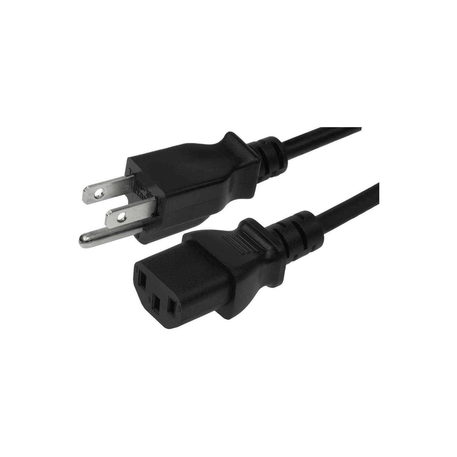 Moniteur à 18AWG 3 broches de 10 pi (cordon d'alimentation universel); Cordon d'alimentation d'ordinateur de 10ft pi (3M m) à 3 conducteurs (IEC320