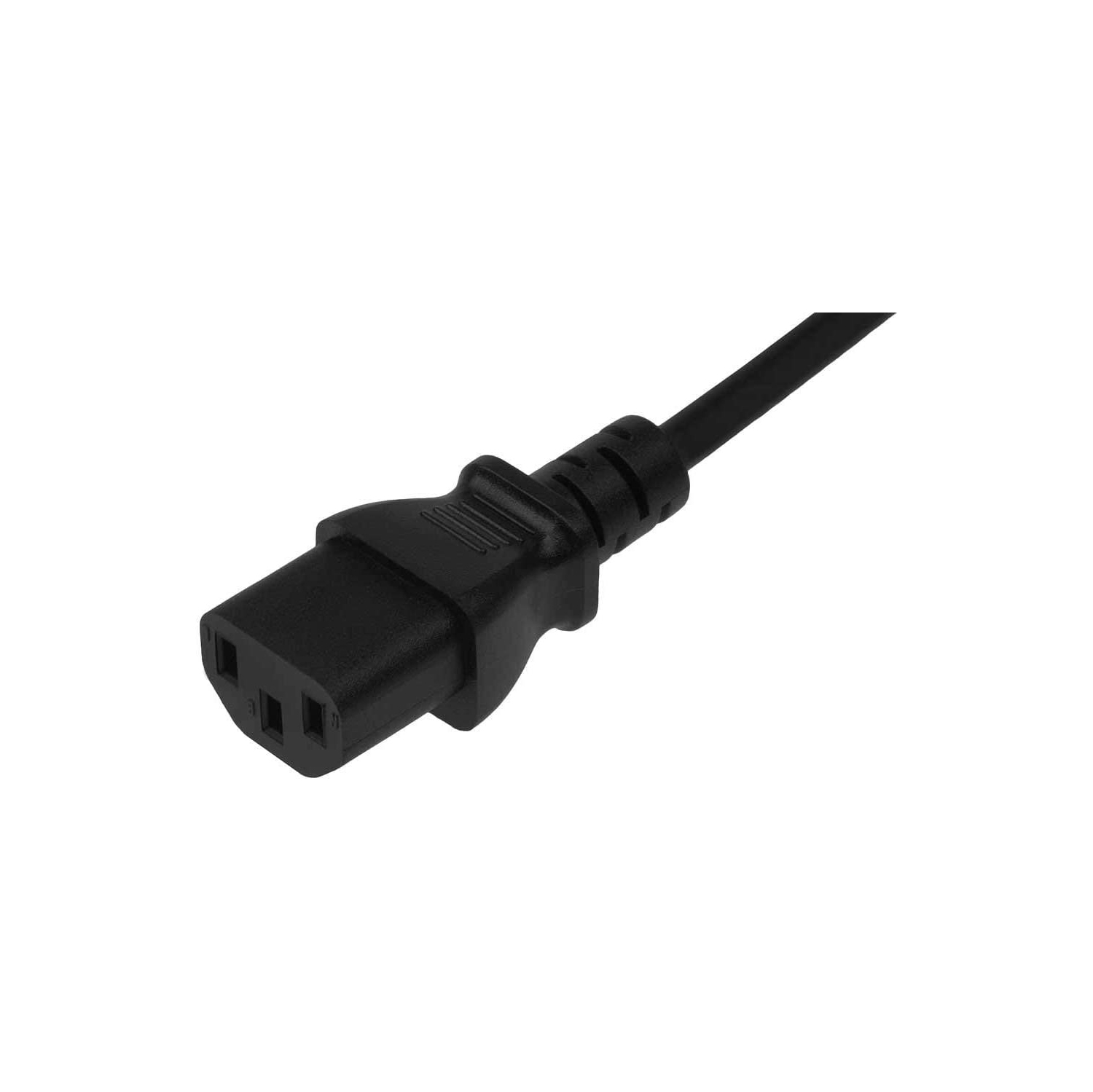 Moniteur à 18AWG 3 broches de 10 pi (cordon d'alimentation universel); Cordon d'alimentation d'ordinateur de 10ft pi (3M m) à 3 conducteurs (IEC320