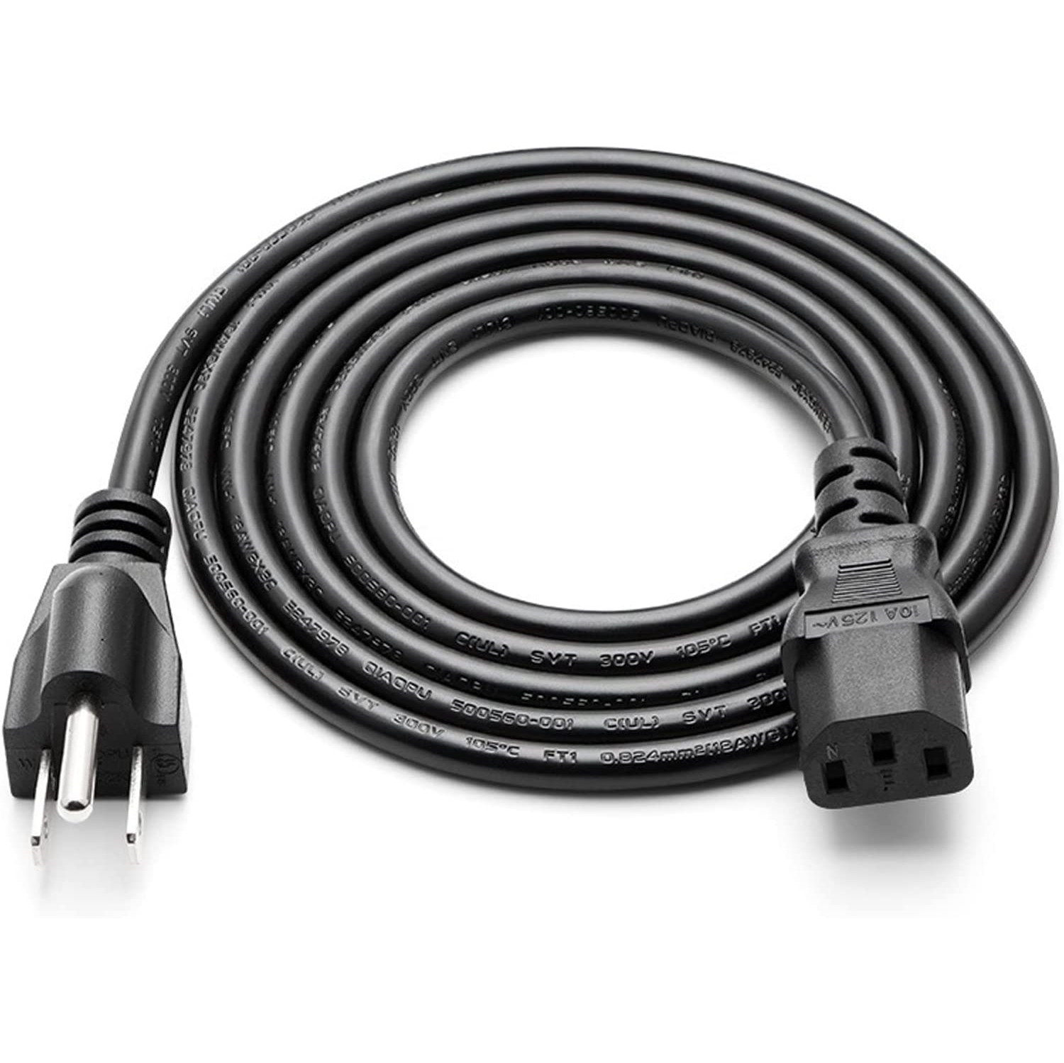 Moniteur à 6ft ou 1,8m 3 broches; Cordon d'alimentation de remplacement pour Samsung; Toshiba de Sony; Vizio de BenQ; Acer de BenQ