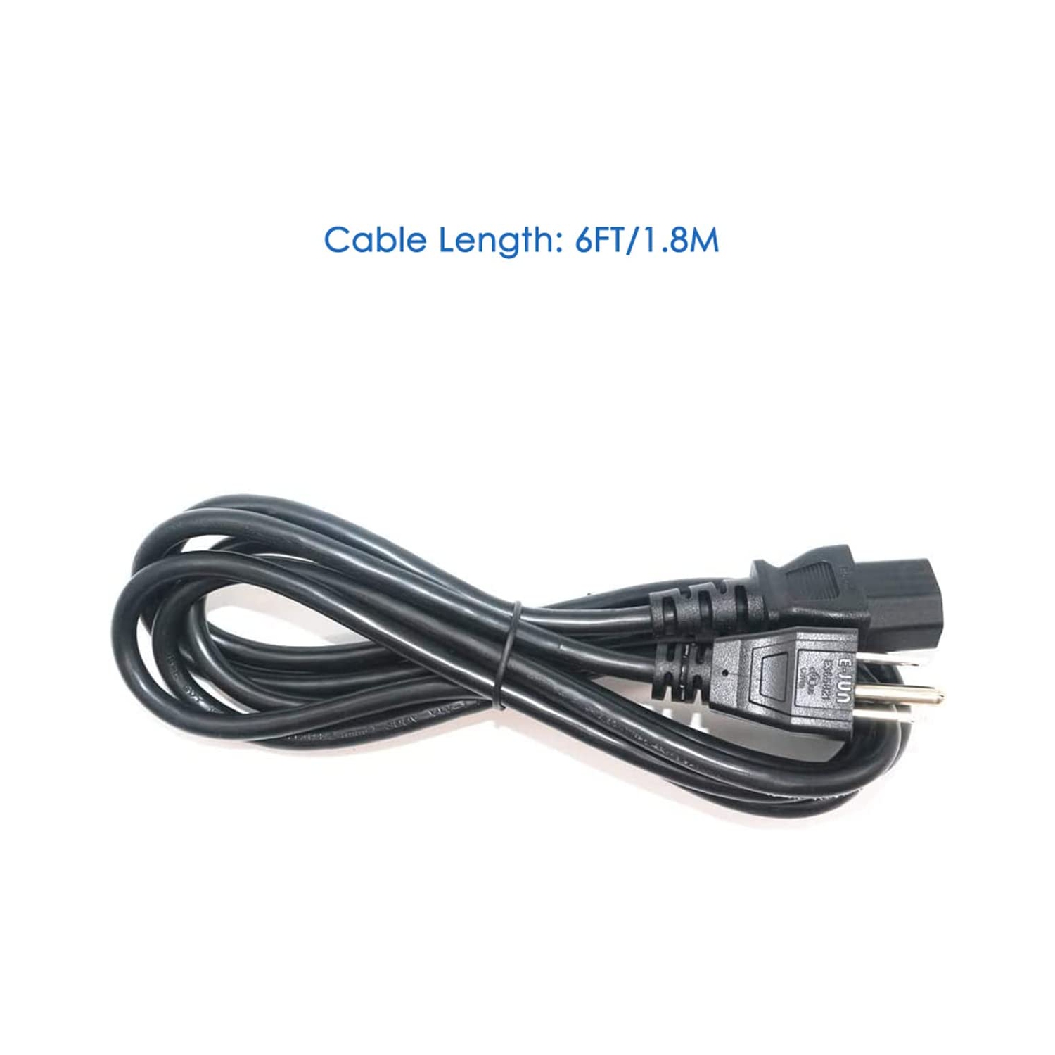 Moniteur à 6ft ou 1,8m 3 broches; Cordon d'alimentation de remplacement pour Samsung; Toshiba de Sony; Vizio de BenQ; Acer de BenQ