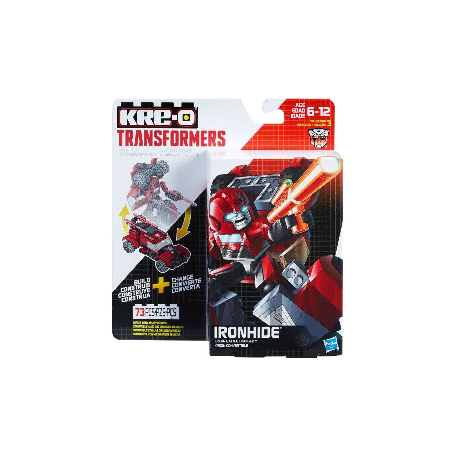 Hasbro IRONHIDE Battle Changer Transformers KRE-O kreo kreon G1 Iron Hide