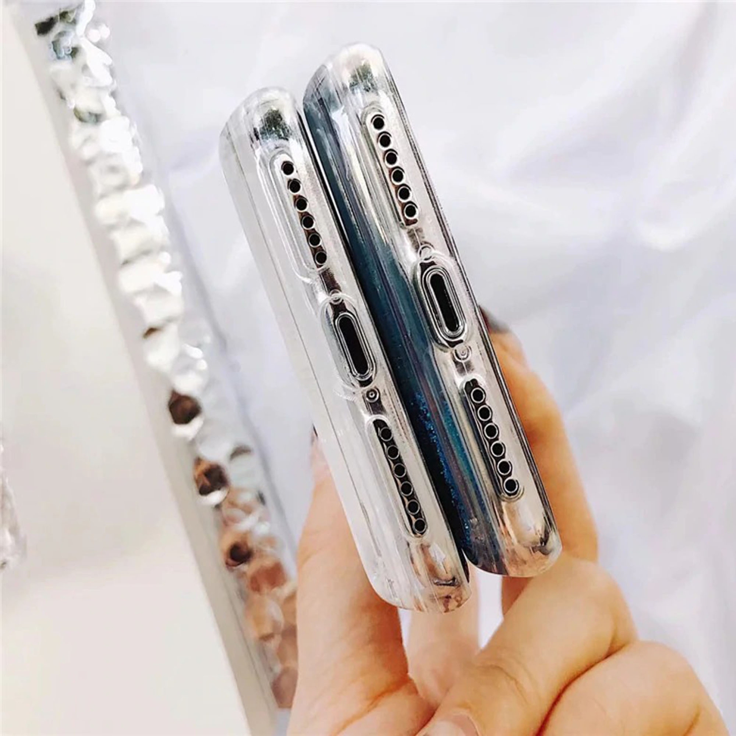 Samsung Galaxy A50 Case Dry Flower Liquide Giliter Soft Slim Shockproof Cover