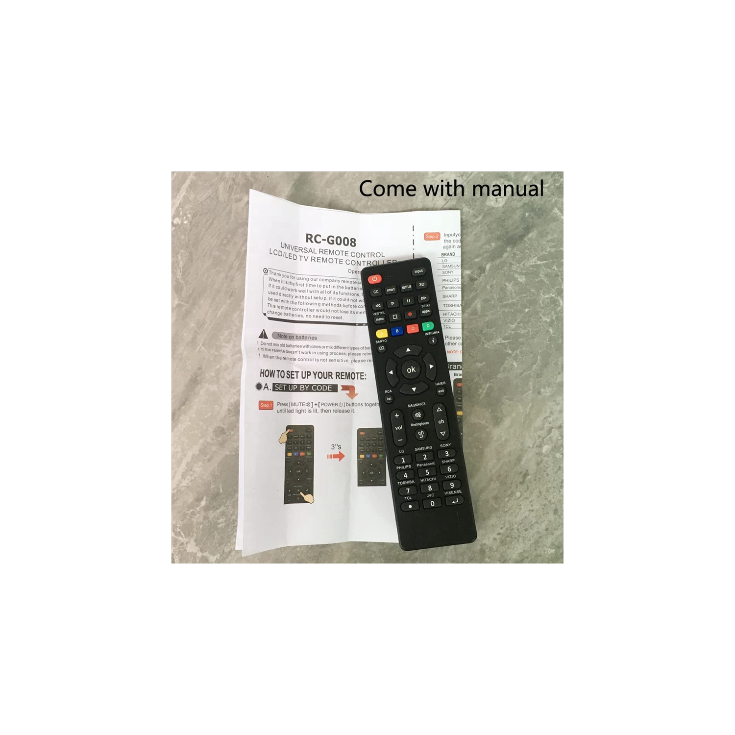 Télécommande universelle ACL/DEL pour Sony/Samsung/Panasonic/LG/TCL/Soniq CA