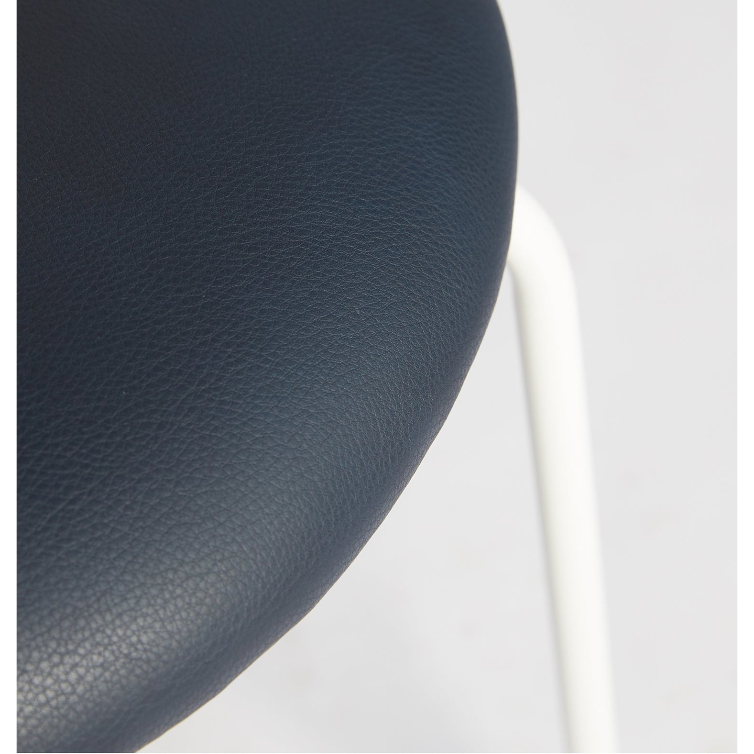 Rose Dining Chair - Rattan / White / Black Leather