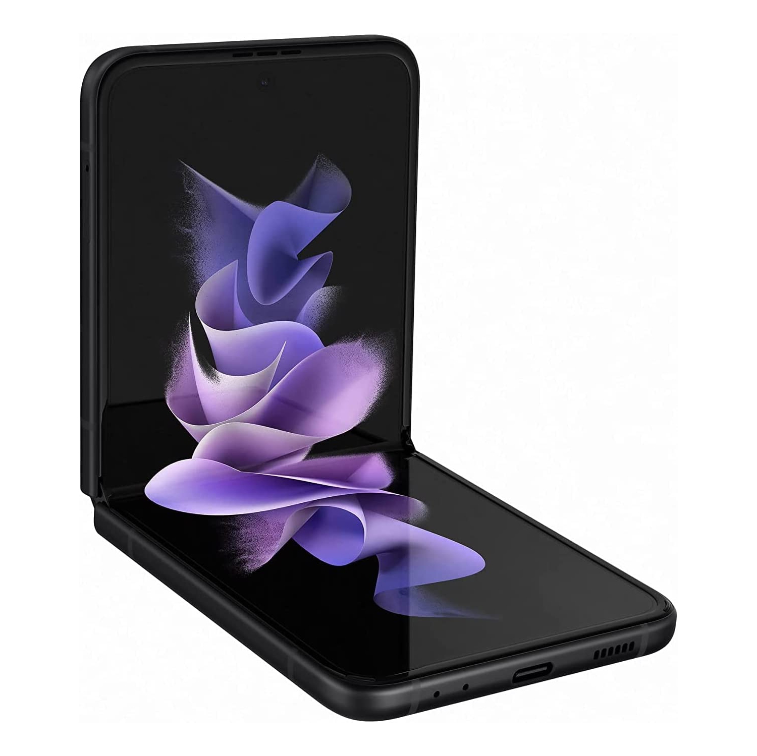 Samsung Galaxy Z Flip3 5G | 128GB - Phantom Black – Smartphone 6.7" 120 Hz Folding Display - 4.1" Cover Screen - Unlocked – Black - Certified Pre-owned