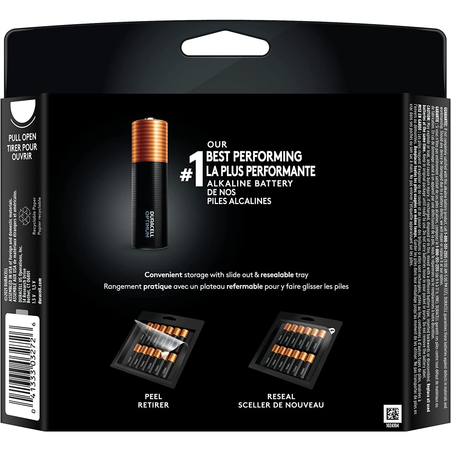 Duracell Optimum AA Batteries 12 Count Pack Lasting Power Double a Battery Alkaline Aa Battery Ideal for Household and Office Devices Resealable
