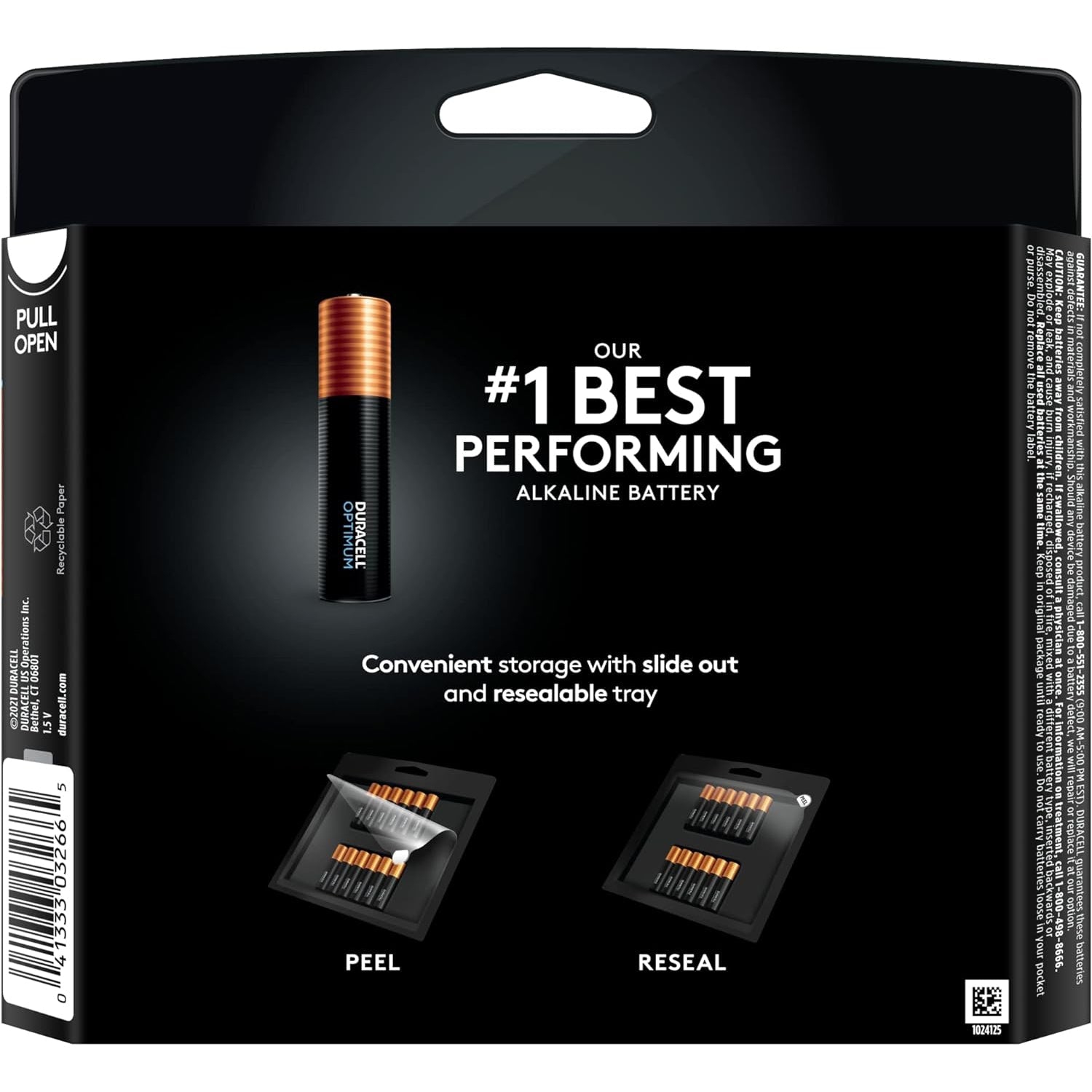 Duracell Optimum AAA Alkaline Batteries Long Lasting 1.5v Triple a Battery 12 Count