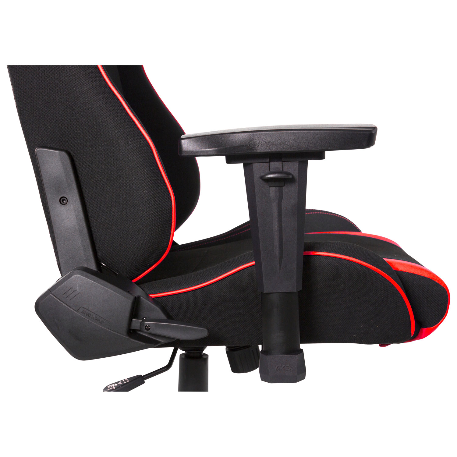 Fauteuil de jeu ergonomique en tissu Core EX-Wide d'AKRacing - Noir/Rouge