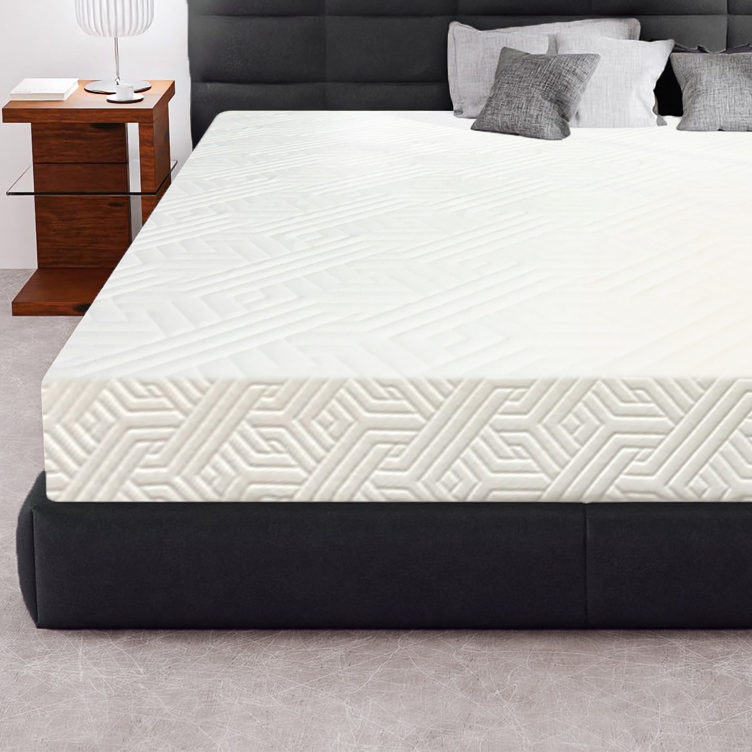 Mousse viscoélastique ASTRO [fièrement fabriquée au Canada] matelas simple mi-ferme en mousse à mémoire infusée de gel frais