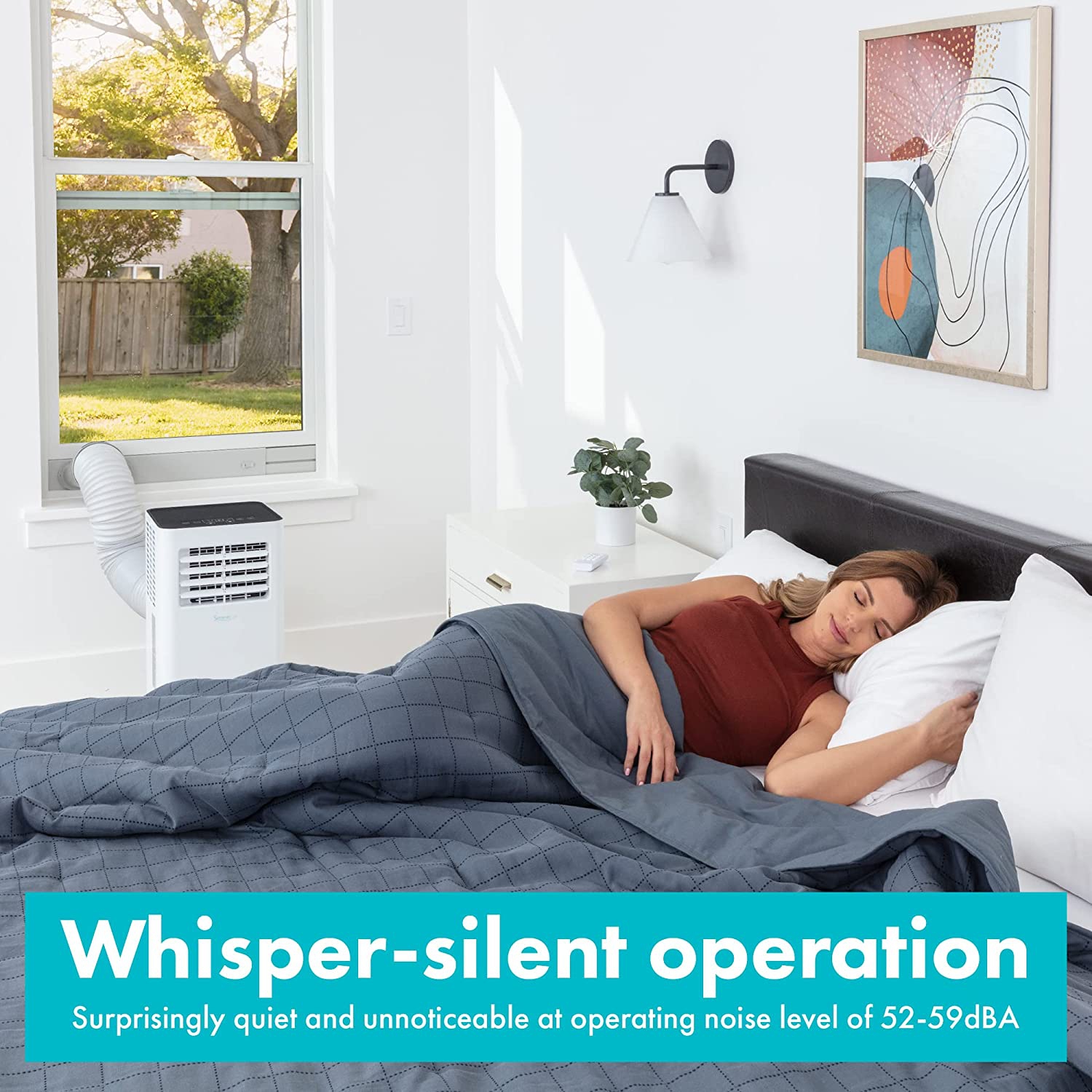 Compact Freestanding Portable Air Conditioner - 10,000 BTU Indoor Free Standing AC Unit w/ Dehumidifier & Fan Modes For Home, Office, School &