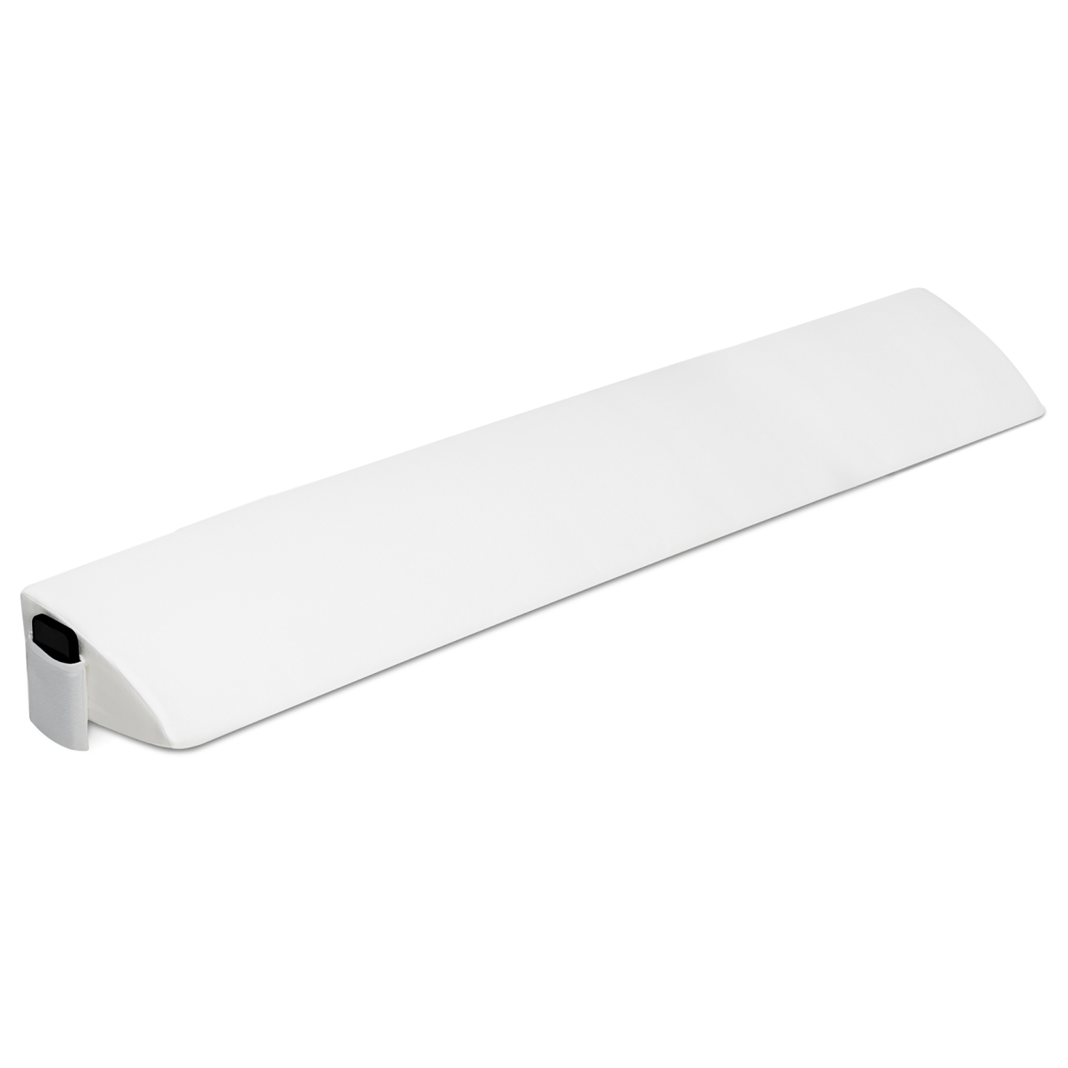 Gymax Queen Size Bed Wedge Pillow with Side Pocket Bed Gap Filler 60'' x 10'' x 6'' White