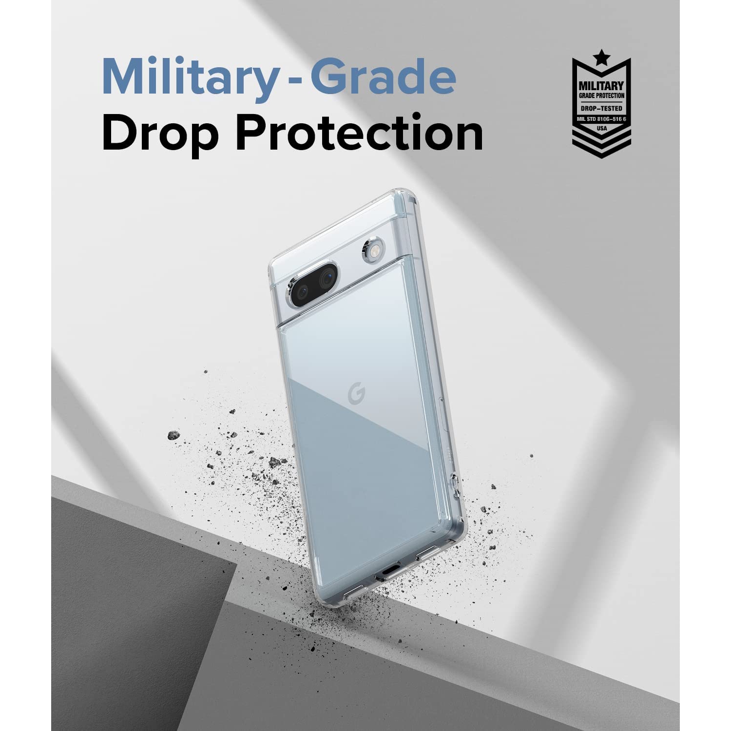 KeeGuard – Étui mince transparent antichoc pour Pixel 7a pour Google Pixel 7a 5G, 6.1 po, transparent