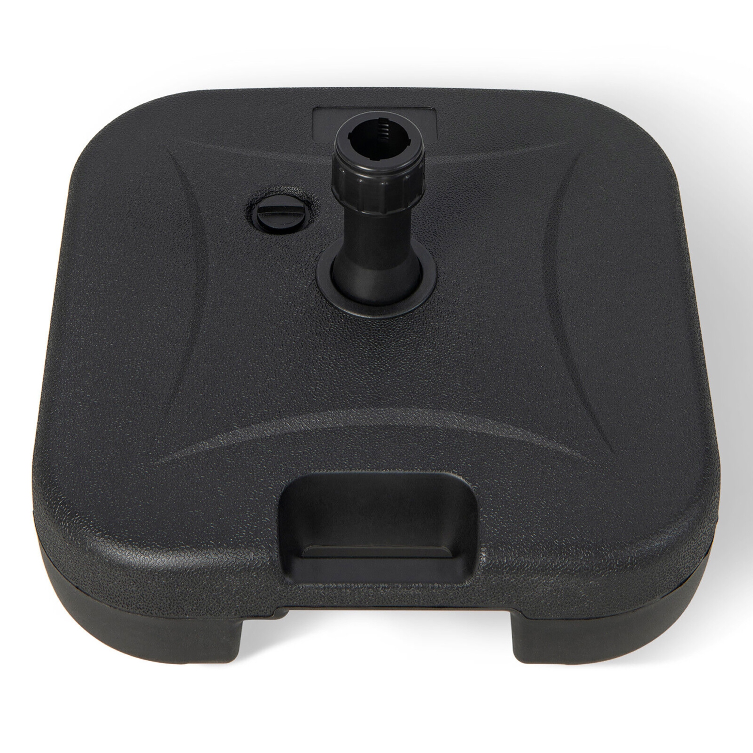 Gymax Patio Fillable Umbrella Base Stand Water & Sand Filled Weighted Market Pole 1.5''