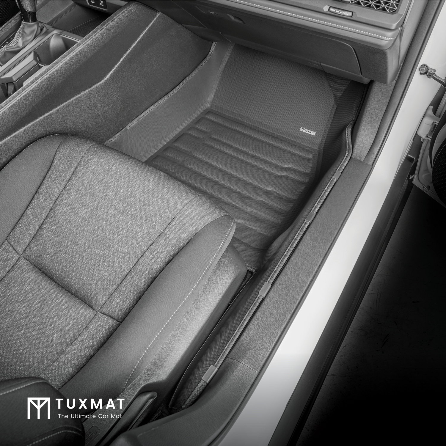 TuxMat - Pour les modèles Honda Accord 2023-2026 - Tapis d'auto personnalisés - Couverture maximale, toutes saisons, mesurée au laser - Cet ensemble