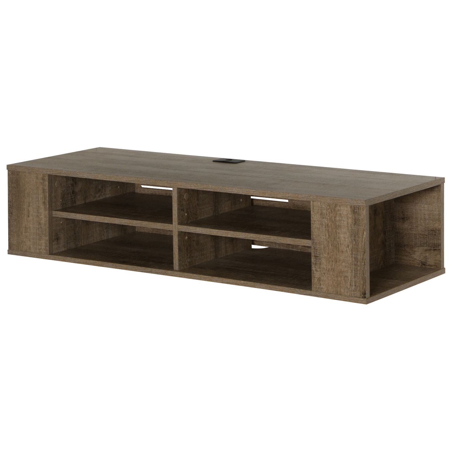 South Shore 55" Wall Mounted TV Stand - Weathered Oak