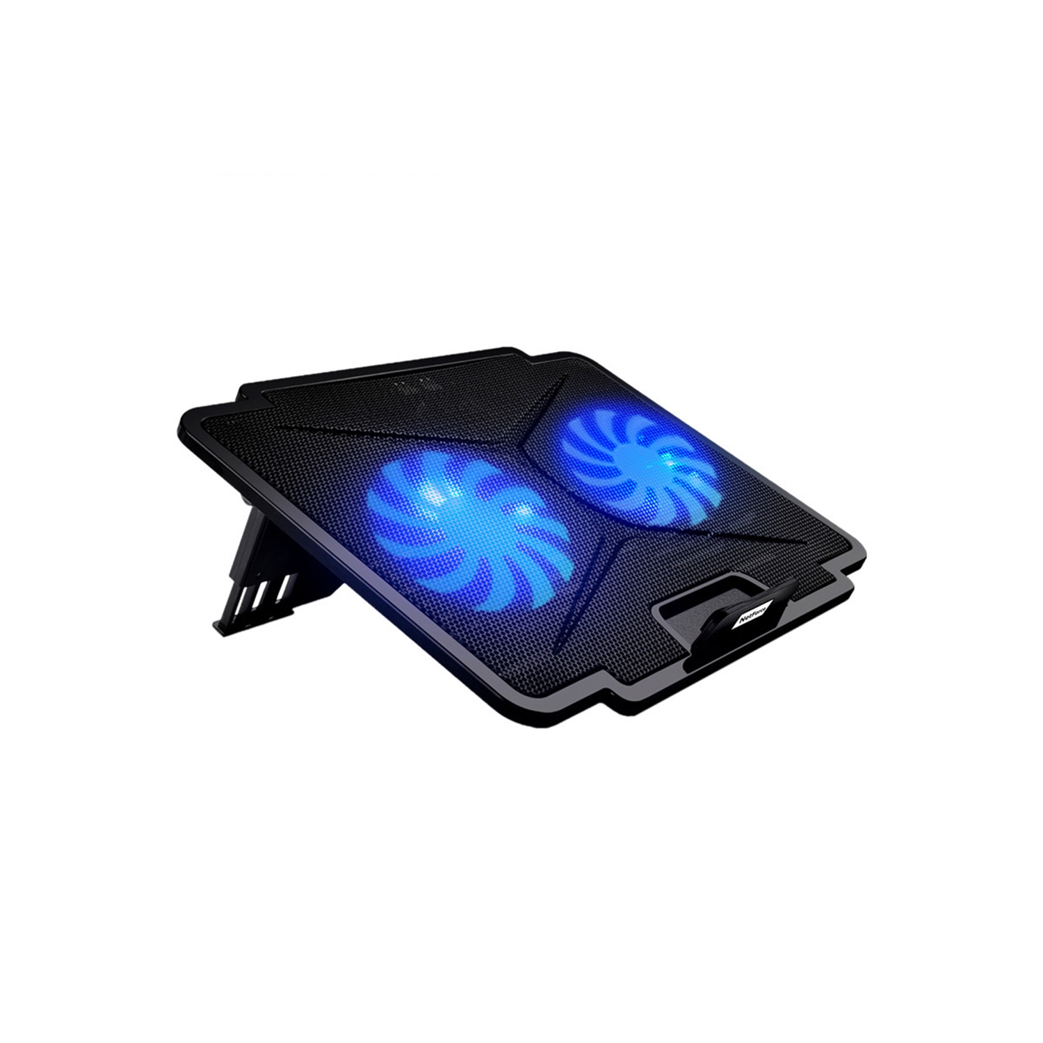 navor Laptop Cooling Pad with Quiet Fans for 10”-15.6” Laptop/Notebook, Cooling Mat Stable Stand, Adjustable Height, with USB Interface for Desk/Lap