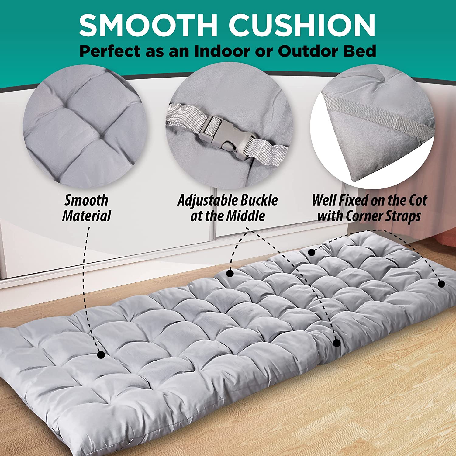 Cot mattress outlet pad