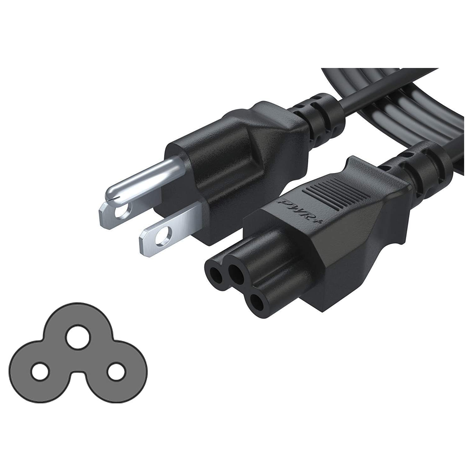 Alimentation 6 pi prise Mickey Mouse Cordon d'alimentation c.a. Adaptateur c.a. portable Câble de chargement d'ordinateur portable :