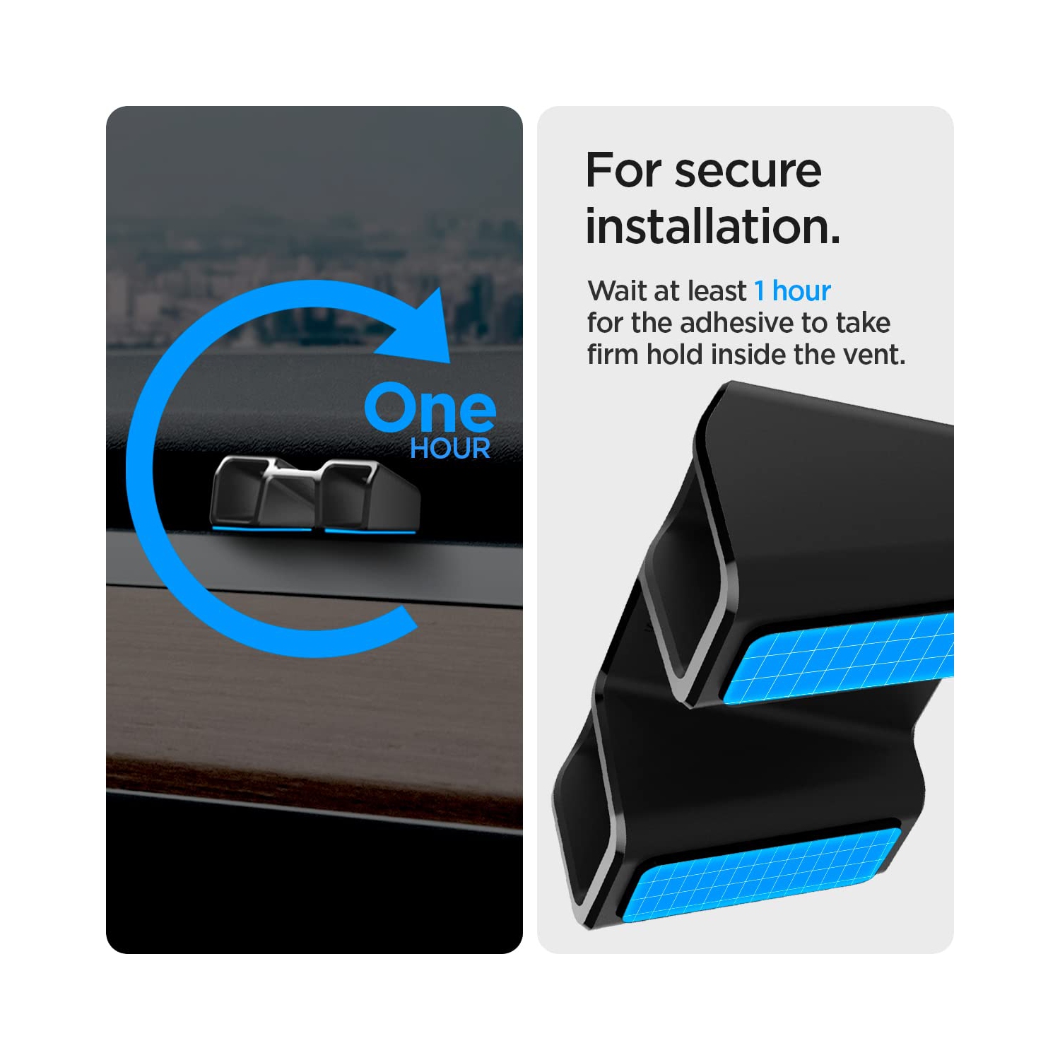 Adaptateur assainisseur d'air conçu pour les modèles Tesla Model 3 et y Airvent - Paquet de 2