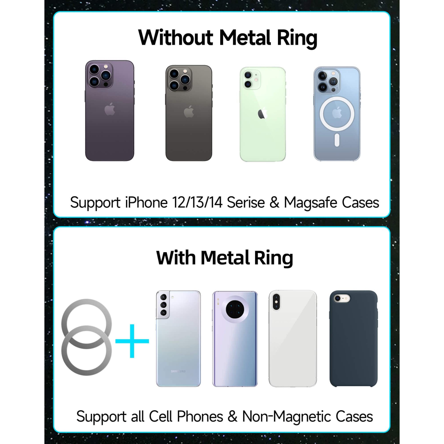 Car Phone Holder Mount for Tesla Model 3/X/Y/S, Foldaway Invisible Magnetic Phone Mount for Car, Car Phone Holder for MagSafe Design Fit for iPhone