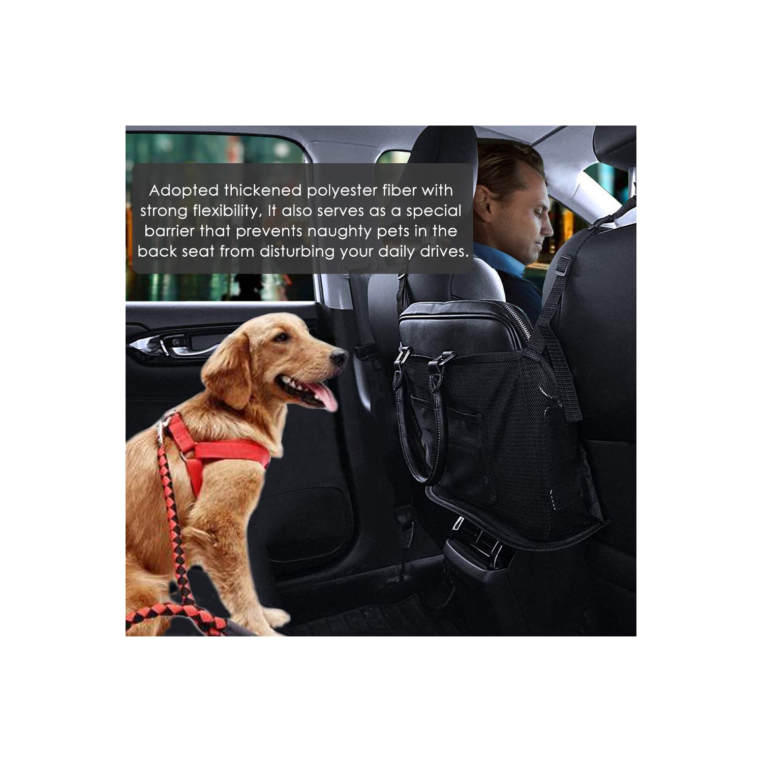 Pochette pour filet d'auto porte-sac à main, porte-sac à main pour l'auto, pochette de rangement en filet pour l'auto, rangement avant pour les