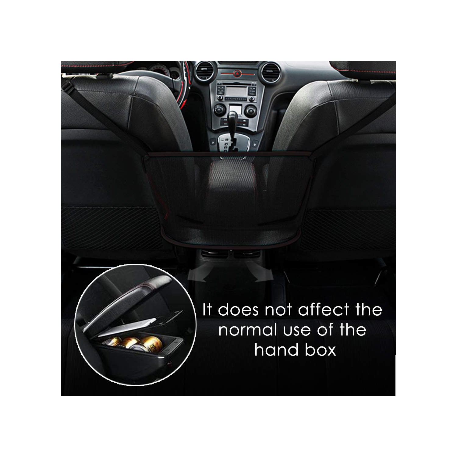 Pochette pour filet d'auto porte-sac à main, porte-sac à main pour l'auto, pochette de rangement en filet pour l'auto, rangement avant pour les