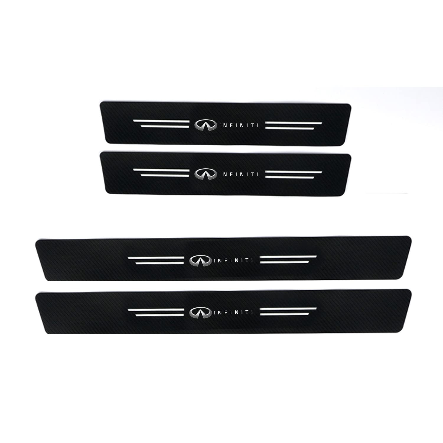 4pcs Protecteur de seuil de porte pour Infiniti plaque de seuil de