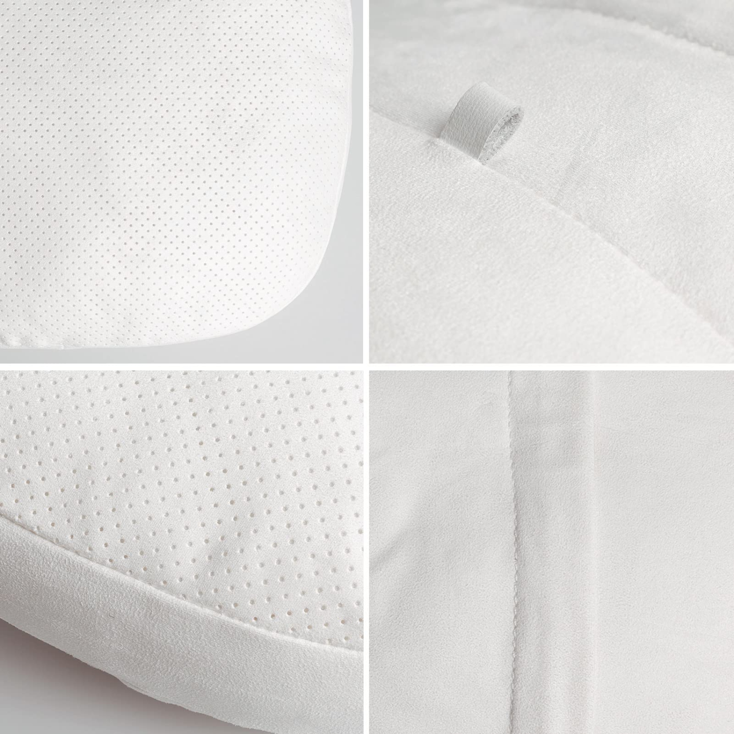 2Pcs Car Neck Pillow for Tesla Model S/3/X/Y Accessories Neck Support Cushion Tesla Seat Headrest Pillow 2016-2023 White