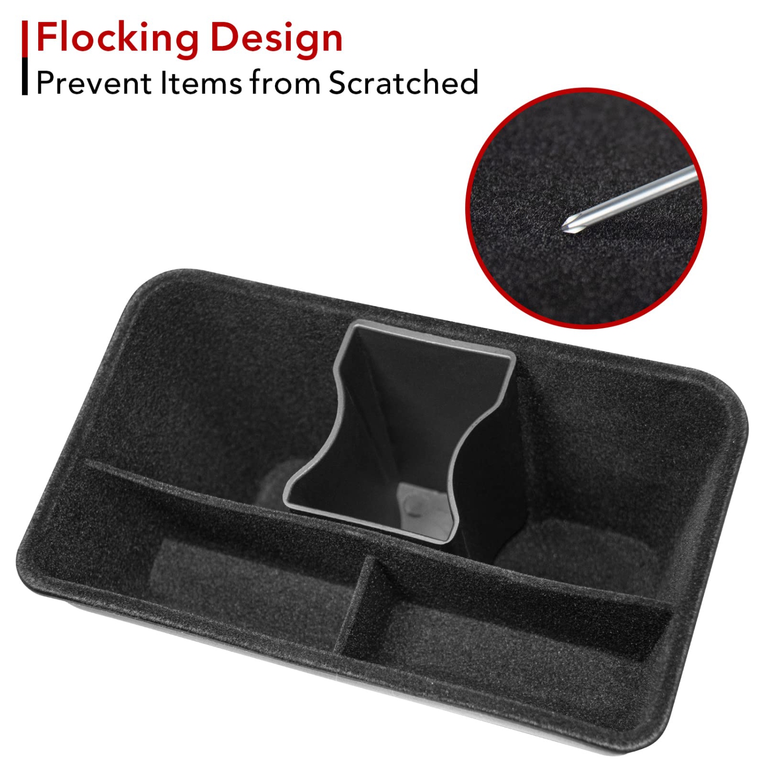 Tesla Model y Organisateur de console centrale arrière ABS Boîte de rangement arrière pour banquette arrière centrale et porte-gobelet pour modèle y