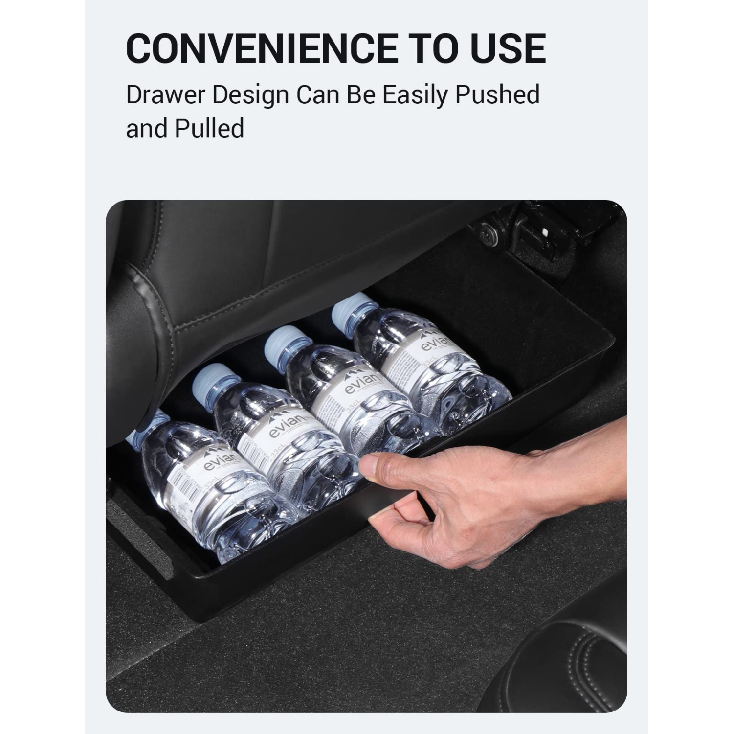 Tesla Model Y Under Seat Storage Box Organizer Hidden Tray 2023 2022 2021 2020