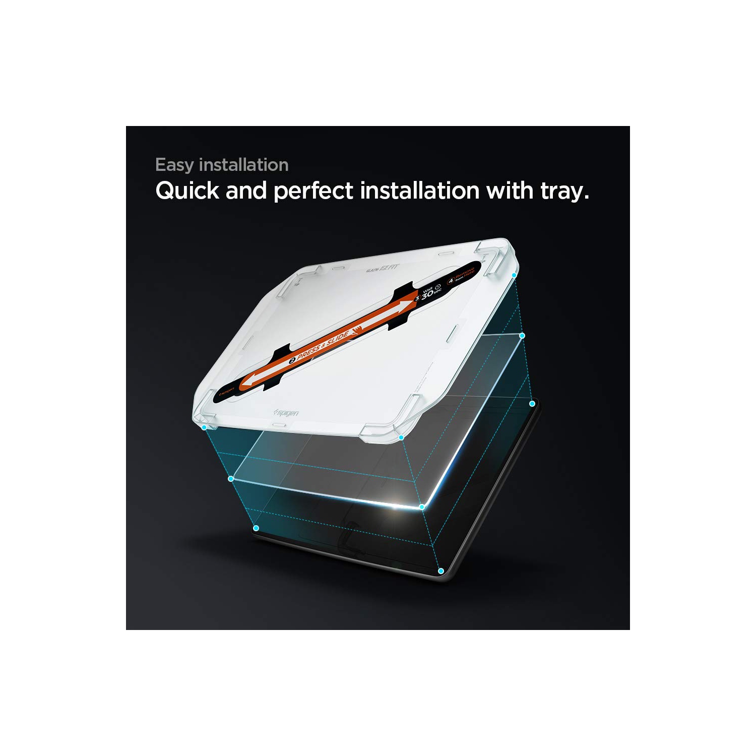 Tempered Glass Screen Protector GlasTR EZ FIT designed for Tesla Model 3 / Y Dashboard Touchscreen - Matte/Anti Fingerprint