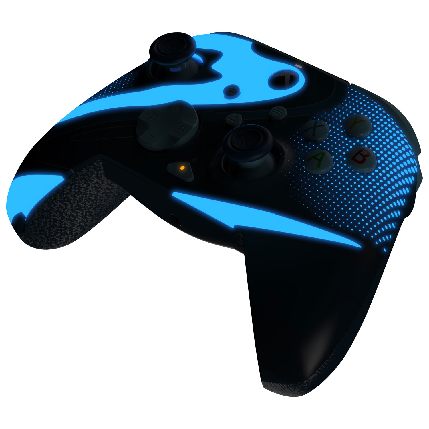 Manette avec fil REMATCH Glow de PDP pour Xbox Series X/S/Xbox One/PC - Bleu