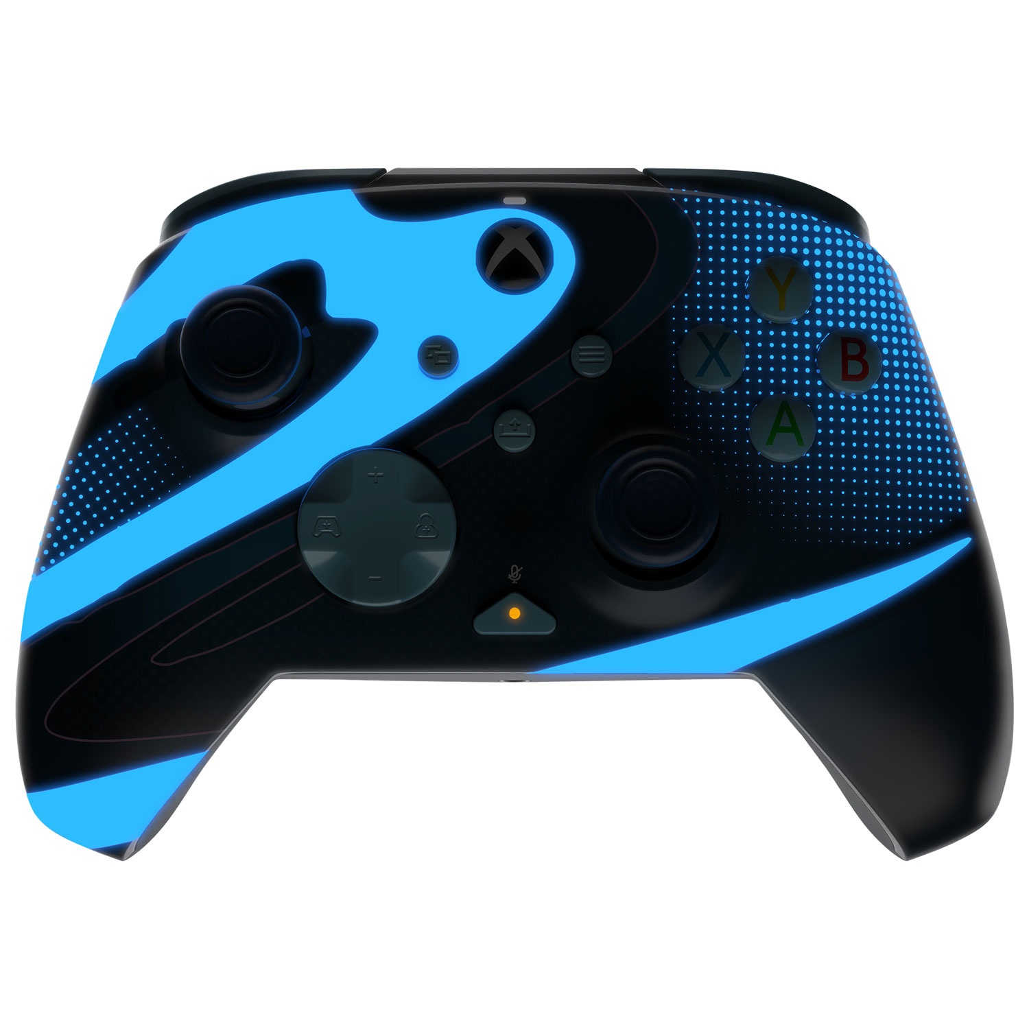 Manette avec fil REMATCH Glow de PDP pour Xbox Series X/S/Xbox One/PC - Bleu