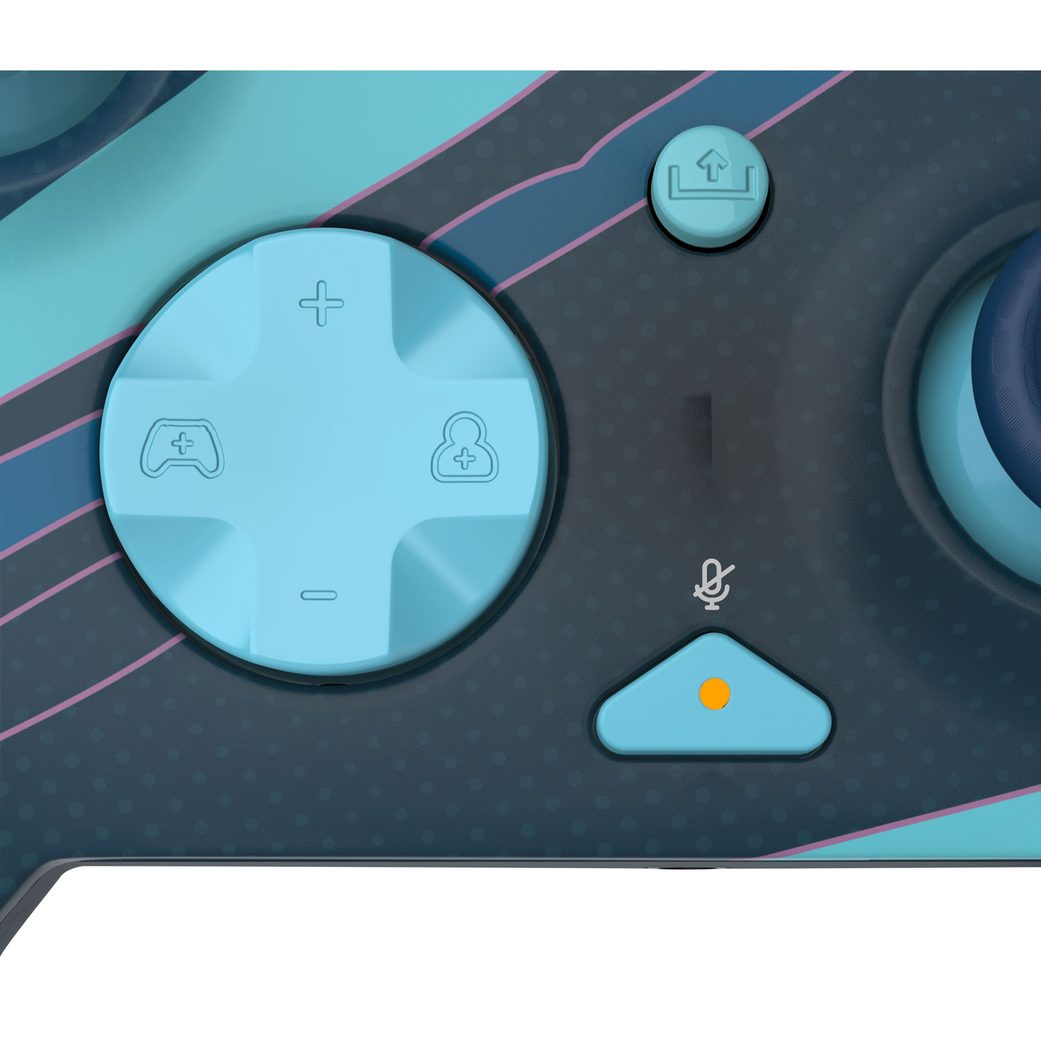 Manette avec fil REMATCH Glow de PDP pour Xbox Series X/S/Xbox One/PC - Bleu