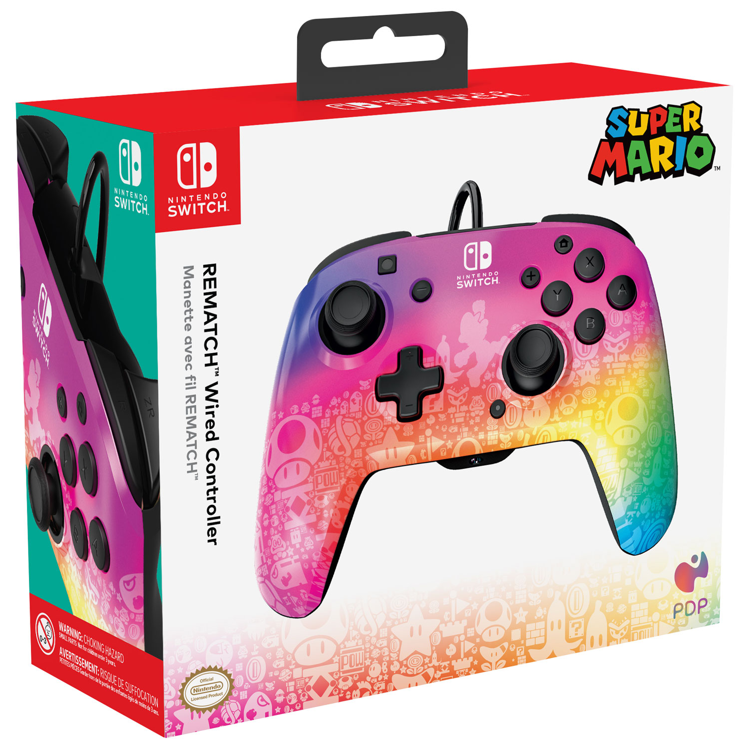 PDP REMATCH Wired Controller for Switch - Star Spectrum | Best Buy