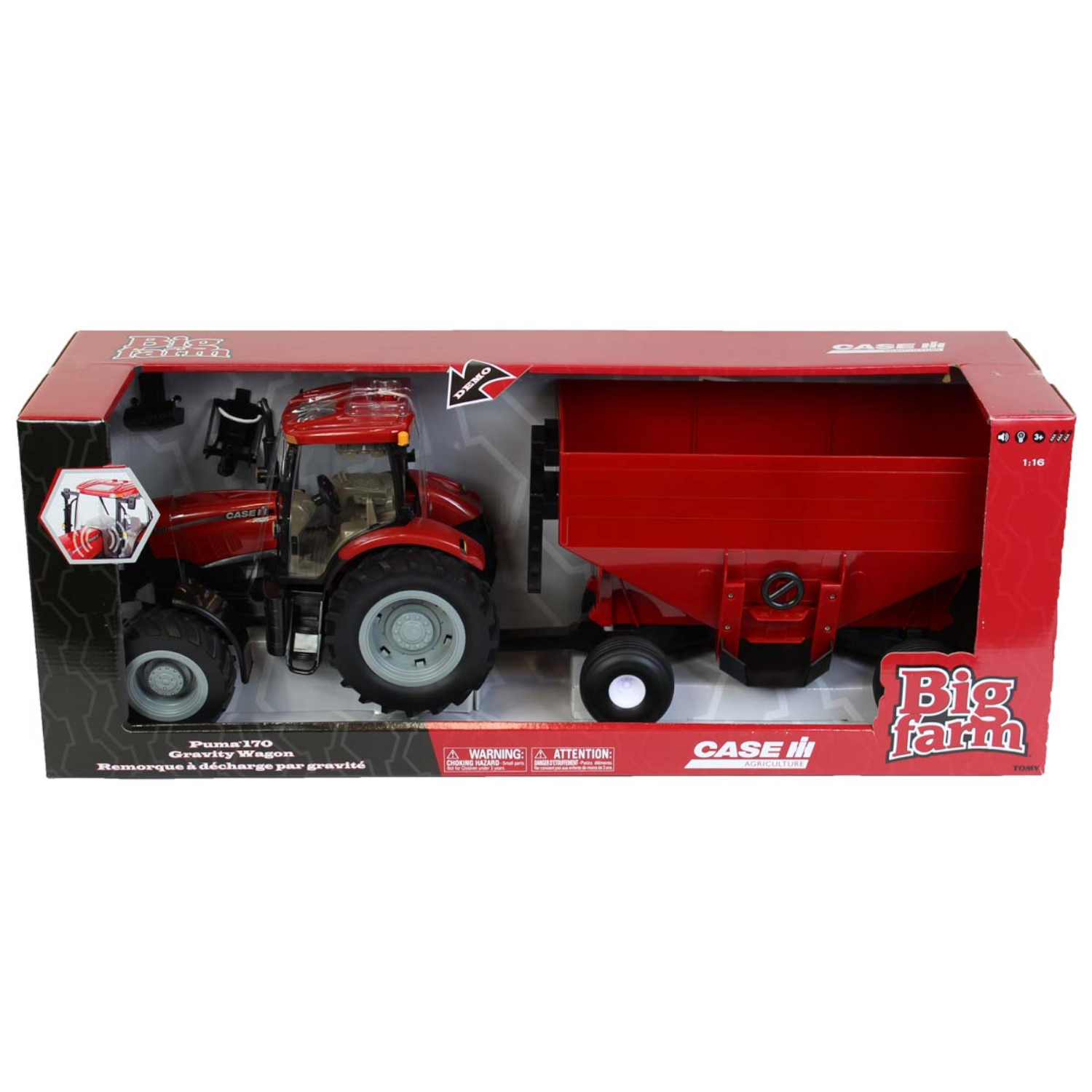 Big Farm 1/16 Case IH Puma 170 avec Gravity Wagon