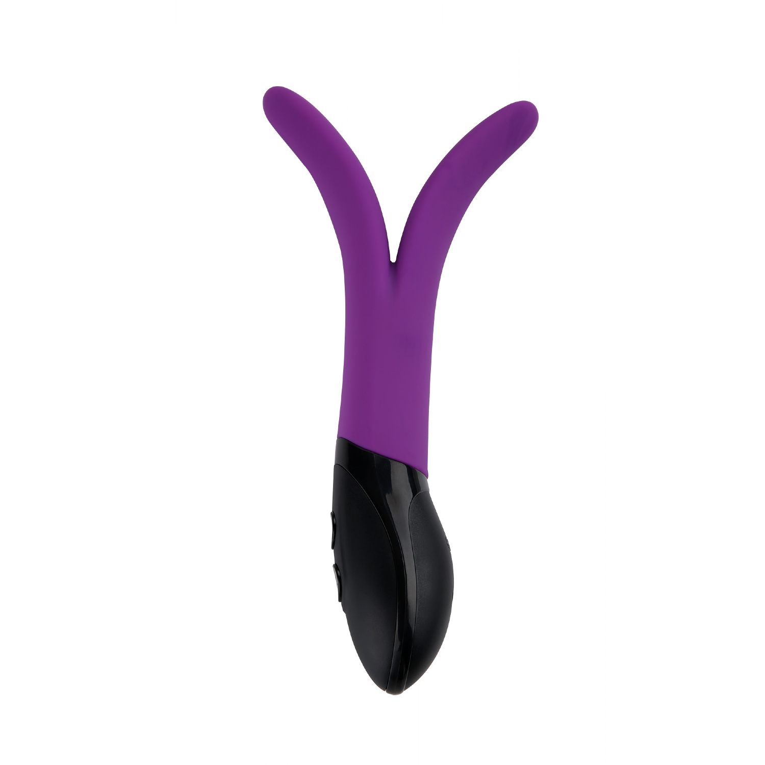 Vibromasseur magnétique rechargeable unisexe en forme de V avec 10 fonctions variables offert dans un emballage discret de Stimula V-Joy